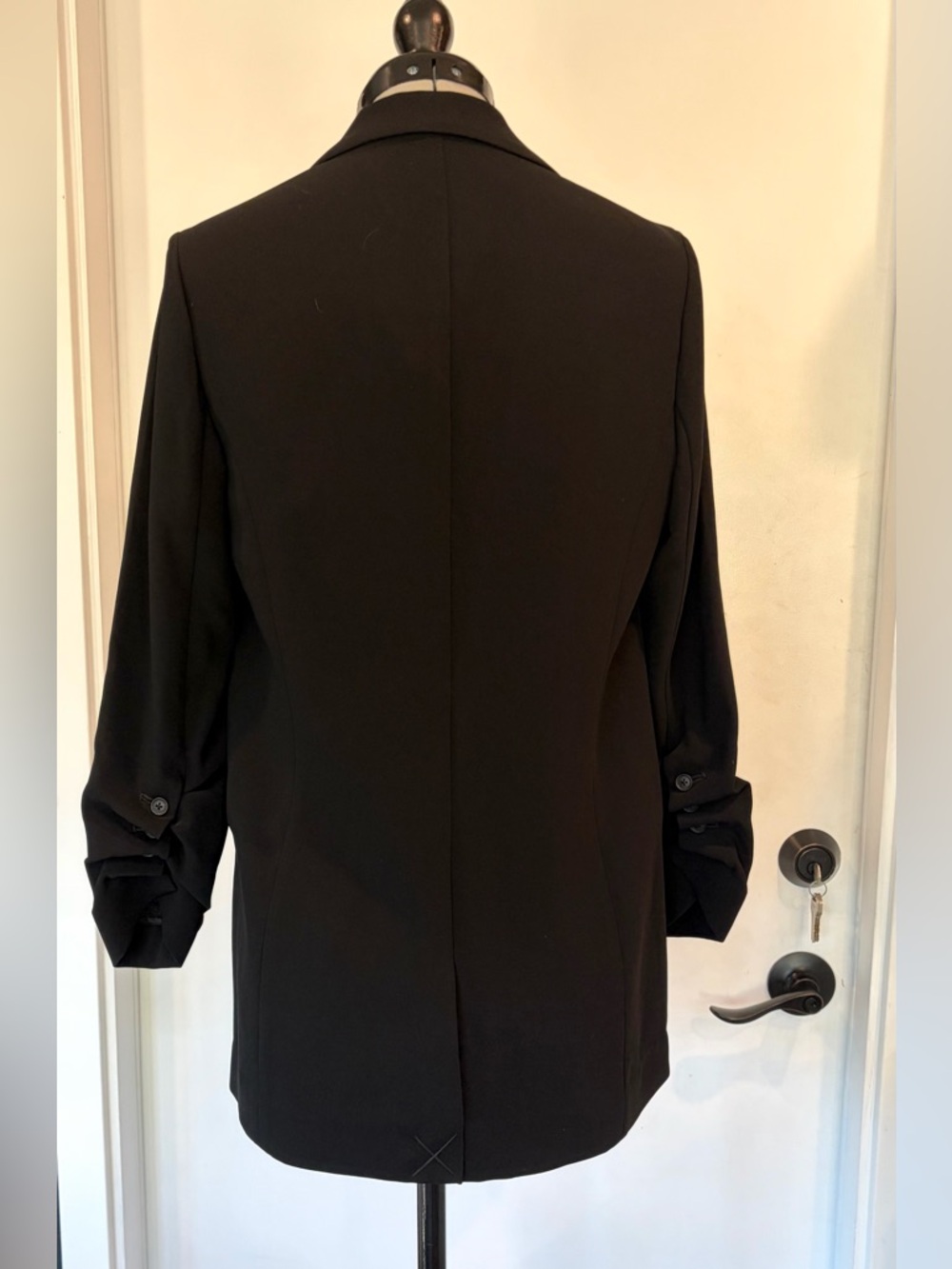 Elizabeth and James NWT Relaxed Jamie Blazer, single button, black, 00 - Picture 4 of 13